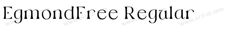 EgmondFree Regular字体转换